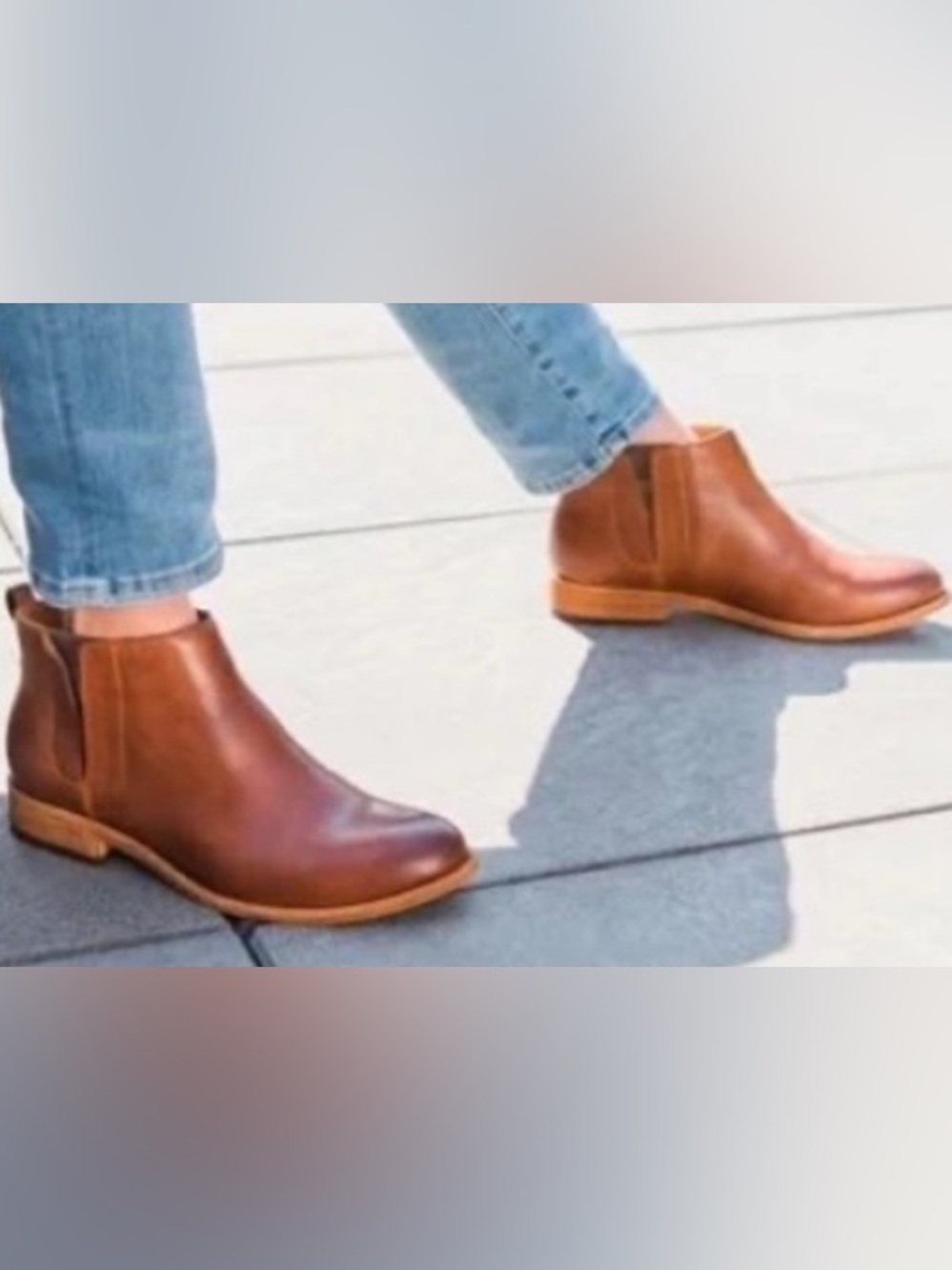 Kork-Ease Tan Leather Chukka Boots Velma 7.5 brown leather ankle